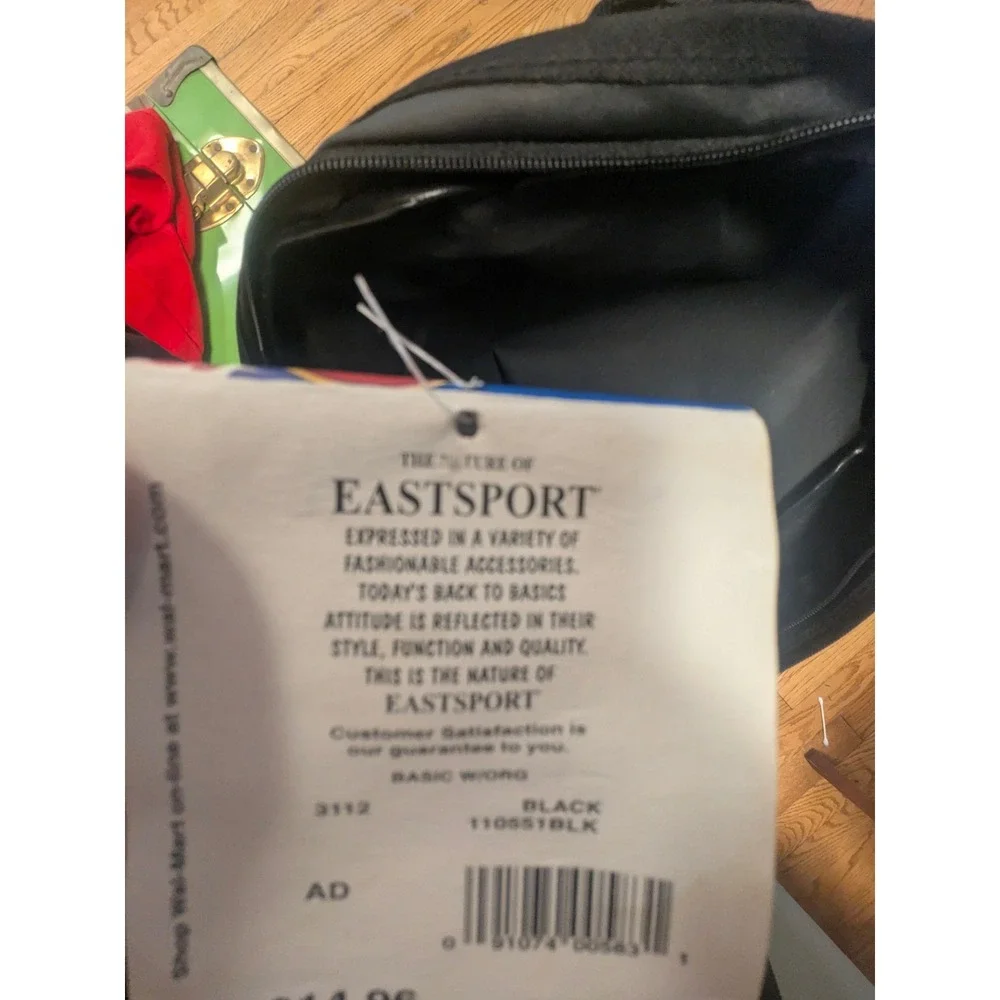 Vintage Eastsport Cyber-Trecker Backpack NWT Black Tan Y2K Taiwan 110551W3